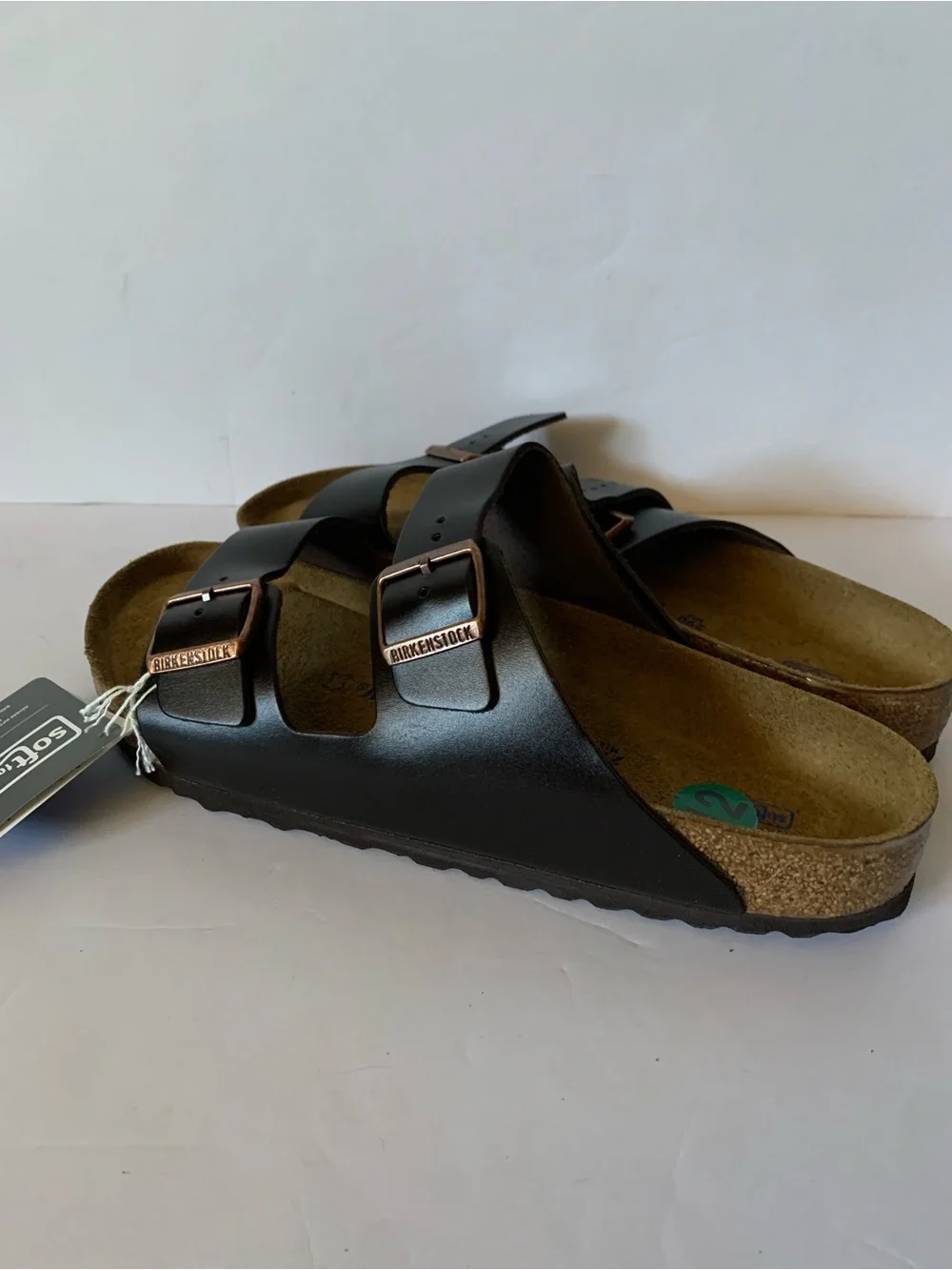 NWT. Birkenstock Men’s Leather Double Strap Sandals